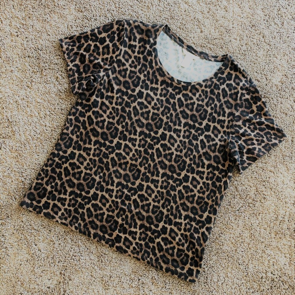 H&M Leopard print shirt